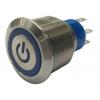 RS PRO Tlačítkový spínač, řada: MPB22 IP67 DPDT Panel Okamžité Osvětlené 22.2 mm 5 A, barva LED: Modrá 36 V dc 250 V ac