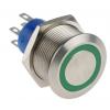 RS PRO Tlačítkový spínač, řada: MPB22 IP67 DPDT Panel Blokování Osvětlené 22.2 mm 5 A, barva LED: Zelená 36 V dc 250 V