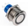 RS PRO Tlačítkový spínač, řada: MPB22 IP67 DPDT Panel Okamžité Osvětlené 22.2 mm 5 A, barva LED: Červená 12 V dc 250 V
