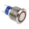 RS PRO Tlačítkový spínač, řada: MPB22 IP67 SPDT Panel Okamžité Osvětlené 22.2 mm 5 A, barva LED: Červená 36 V dc 250 V