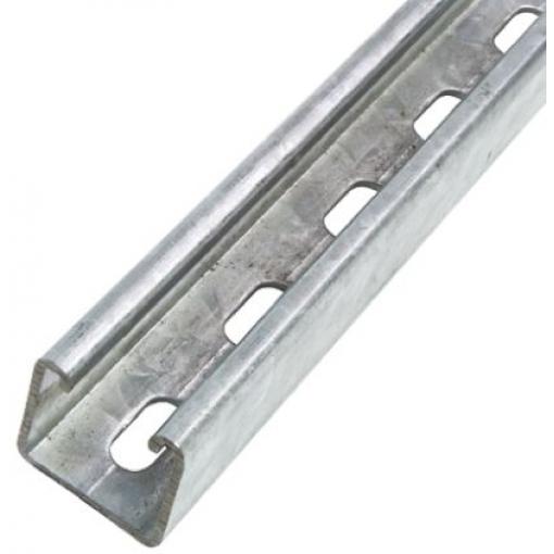 Unistrut Držák s drážkou 41 x 41 mm, Pozinkovaná ocel, délka: 2 m