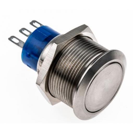 RS PRO Tlačítkový spínač, řada: MPB22 IP67 SPDT Panel Okamžité 22.2 mm 5 A 36 V dc 250 V ac