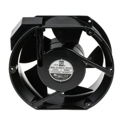 RS PRO Axiální ventilátor, řada: OA172S, průtok vzduchu: 497.8 m³/h 38 W 230V ac 170 mA IP55 150 mm 172mm 55 mm