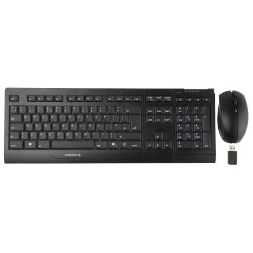 Sada klávesnice a myši, model: B.Unlimited 3.0, Černá Bezdrátové QWERTY (Velká Británie) Standardní, USB Cherry
