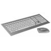 Sada klávesnice a myši, Stříbrná Bezdrátová AZERTY Standardní, USB Cherry