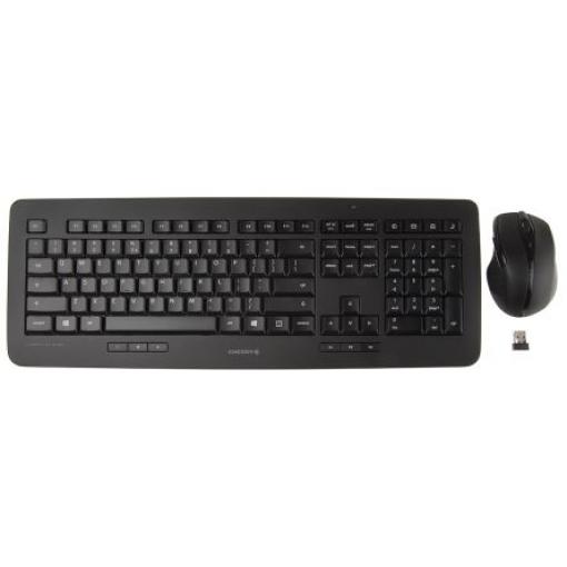 Sada klávesnice a myši, model: DW 5100, Černá Bezdrátové QWERTY (USA) Standardní, USB Cherry