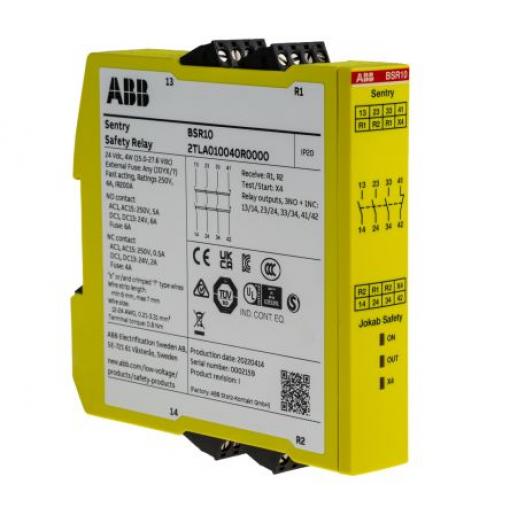 ABB Jokab BSR10 Bezpečnostní relé 24 V dc 3 4