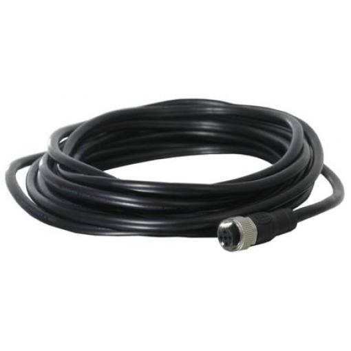Kabel ovladače snímače, A: Vnitřní, A: Se závitem 5, řada: M12-C61 ABB Jokab 6 m
