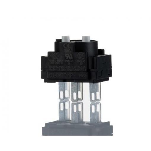 EAO Blok kontaktů tlačítkového spínače Blok kontaktů 1 NO/1 NC 250V ac/dc Pájecí