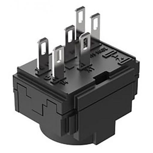 EAO Blok kontaktů tlačítkového spínače, řada: 61 Blok kontaktů 1 CO 250V ac/dc Pájecí