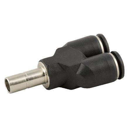 RS PRO Pneumatická armatura, řada: RS PRO Technopolymer, 6 mm Zásuvný, 4 mm Zásuvný Odolné vůči chemikáliím