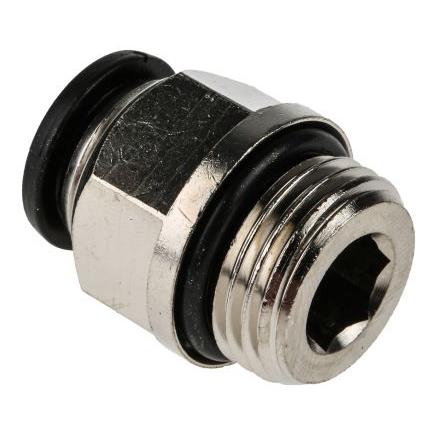 RS PRO Pneumatická armatura, řada: RS PRO, 12mm Zásuvný, Vnější Odolné vůči chemikáliím 1/2" G