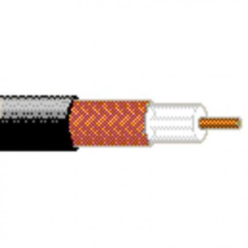 Koaxiální kabel, řada: 9201 RG58, Černá Polyvinylchlorid, vnější průměr: 4.826 mm OD 152.4 m 52 Ω Belden Bez koncovky