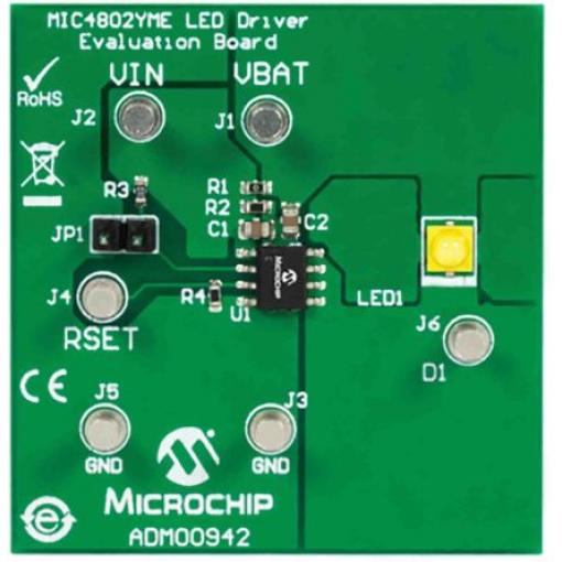 Microchip Vyhodnocovací sada LED ADM00942, LED, MIC4802, ADM00942 Vyhodnocovací deska