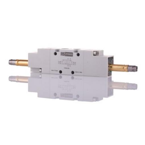 Pneumatický solenoidový ventil 5/2 bistabilní, řada: 01V G Solenoid, max. průtok: 740 NL/min RS PRO