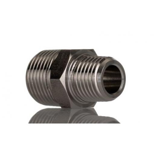 Nerezová spojka trubek Přímý Vsuvka 27.5 mm Šestihran RS PRO 6.35 mm 279.4 mm