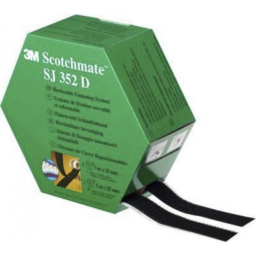 Páska na suchý zip, Černá 25 mm x, délka: 5 m 3M