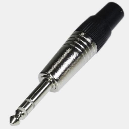 RS PRO Konektor TRS, Stereo, Pájecí Vnější, 6.35 mm 1A, orientace těla: Rovný, 500 V dc