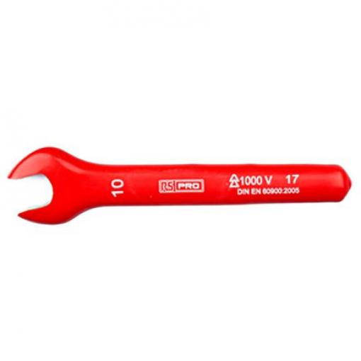 Klíč s otevřeným koncem Splňuje normu VDE/1000V Metrické Bezpečná výška, celková délka: 105 mm RS PRO