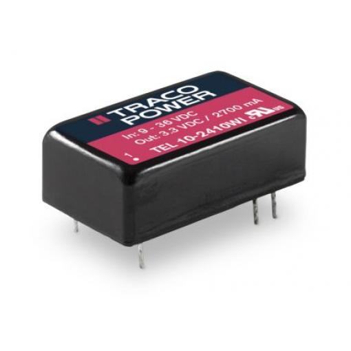 TRACOPOWER Měnič DC/DC TEL 10WI, výstup: 12 V dc 1 kV dc, Vin 75V dc 833 mA, Vin 18V 10 W -40 °C 88 °C Montáž na plošný
