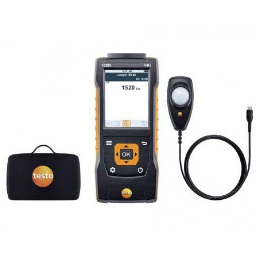 100000 lx, číslo modelu: 440 Lux Kit (air velocity and IAQ measuring instrument) Testo 0lx