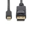 StarTech.com, A: Vnější Mini DisplayPort, B: Vnější Display Port, Polyvinylchlorid DisplayPort Kabely 3 m