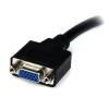 StarTech.com, A: Vnější, B: Vnitřní 203 mm Kabel adaptéru Kabel DVI, Černá, Polyvinylchlorid