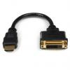 StarTech.com HDMI 1.4 20 cm, A: Vnější Duální propojení DVI-D, B: Vnitřní DVI-D