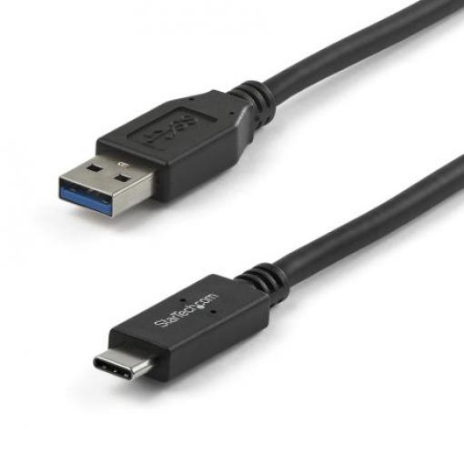 StarTech.com Kabel USB do zásuvky IC Vnější, A: USB typu A, 1 m Vnější, Černá, B: USB typu C