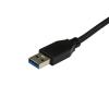 StarTech.com Kabel USB do zásuvky IC Vnější, A: USB typu A, 500 mm Vnější, Černá, B: USB typu C