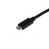 StarTech.com Kabel USB do zásuvky IC Vnější, A: USB typu A, 500 mm Vnější, Černá, B: USB typu C