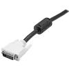 StarTech.com, A: Vnější Duální propojení DVI-D, B: Vnější DVI-D 3 m Kabel DVI, Černá, Polyvinylchlorid
