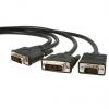DVI-I male to DVI-D male + VGA male spli