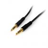 Pomocný kabel délka 3 m, A: Vnější, A: Stereo jack 3,5 mm StarTech.com, B: Vnější, B: Stereo jack 3,5 mm, Černá MU10MMS