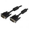 StarTech.com, A: Vnější Jednoduché propojení DVI-D, B: Vnější DVI-D 5 m Kabel DVI, Černá, Polyvinylchlorid