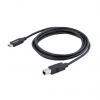 StarTech.com Kabel USB do zásuvky IC Vnější, A: USB typu C, 2 m Vnější, Černá, B: USB B