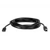 StarTech.com Kabel USB do zásuvky IC Vnější, řada: USB2, A: USB typu C, 3 m Vnější, Černá, B: USB B