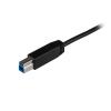 StarTech.com Kabel USB do zásuvky IC Vnější, A: USB typu C, 1 m Vnější, Černá, B: USB B
