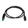 StarTech.com Kabel USB do zásuvky IC Vnější, A: USB typu C, 1 m Vnější, Černá, B: USB B