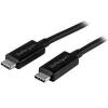 StarTech.com Kabel USB do zásuvky IC Vnější, A: USB typu C, 1 m Vnější, Černá, B: USB typu C