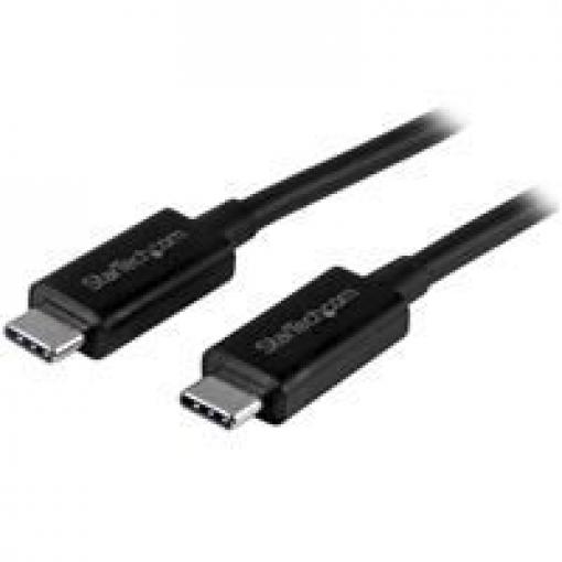 StarTech.com Kabel USB do zásuvky IC Vnější, A: USB typu C, 1 m Vnější, Černá, B: USB typu C