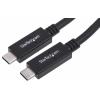 StarTech.com Kabel USB do zásuvky IC Vnější, A: USB typu C, 500 mm Vnější, Černá, B: USB typu C