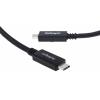 StarTech.com Kabel USB do zásuvky IC Vnější, A: USB typu C, 500 mm Vnější, Černá, B: USB typu C