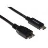 StarTech.com Kabel USB do zásuvky IC Vnější, A: USB typu C, 500 mm Vnější, Černá, B: Micro USB typ B