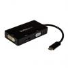 StarTech.com Adaptér, Thunderbolt 3, počet zobrazení: 1, 4 k, video připojení: VGA, HDMI, DVI, standard: USB 3.1