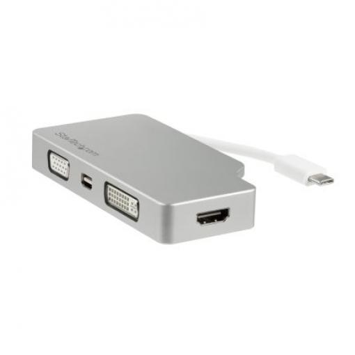 StarTech.com Adaptér, Thunderbolt 3, počet zobrazení: 4, 4 k, video připojení: Mini DisplayPort, DVI, HDMI, VGA,