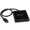 StarTech.com Adaptér, Thunderbolt 3, počet zobrazení: 2, 4 k, video připojení: Display Port, standard: USB 3.1