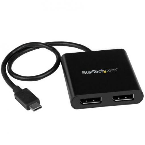 StarTech.com Adaptér, Thunderbolt 3, počet zobrazení: 2, 4 k, video připojení: Display Port, standard: USB 3.1