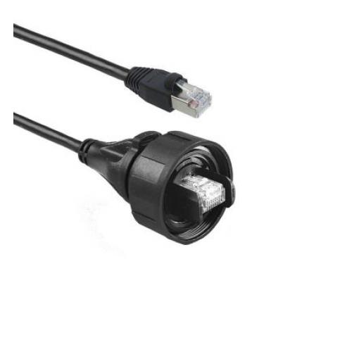 Ethernetový kabel, Černá, Polyuretan, PVC, 30 V AC, 42 V DC 2m