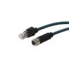 Bulgin Cat6a Ethernetové kabely, řada: PXP, Modrá, Polyuretan, 48V ac/dc 1 m, typ pláště: Nestíněný Nestíněný